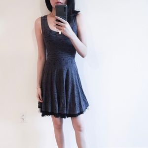 MOVING SALE free people grey lace dress